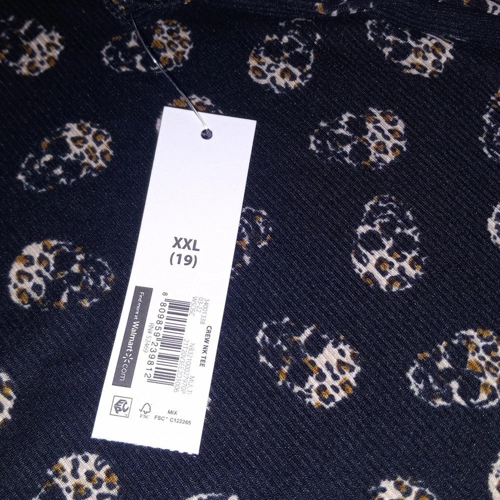 No Boundaries XXL Leppard skull shirt - Picture 3 of 5